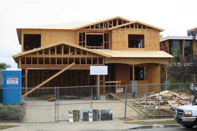 Exterior before and after