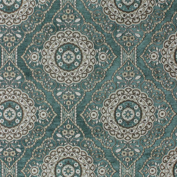 Geometric Eclectic Chenille Velvet Fabric By The Yard, Jacquard Velvet, Chenille