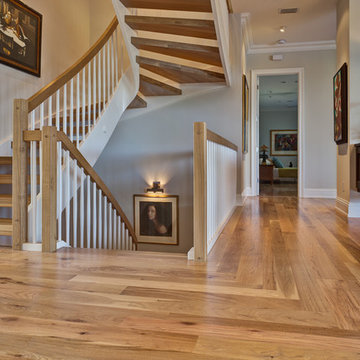 Continuous Stair - Red and White Wormy Oak