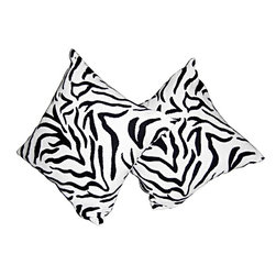 Zebra Chenile Pillows - Decorative Pillows