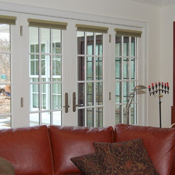 Beautiful 2-Story Rural Eclectic Home - Red & Tan Traditional Country House