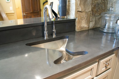 Concrete countertops for Miklich residence