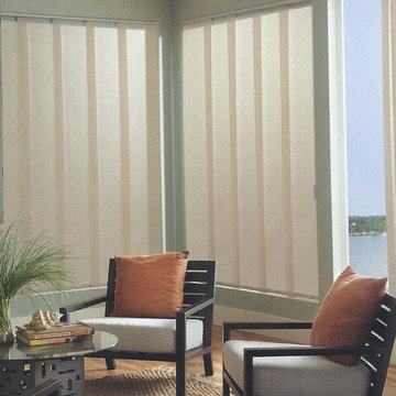 Sliding Vertical Blinds allow light, not heat