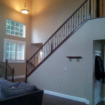 Stair update to match new flooring