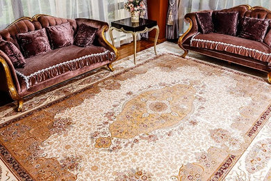 Living Room Carpet Handmade Silk Persian Oriental Carpet