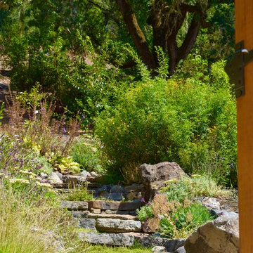 Native Garden Dry Stacked Steps