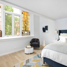 stain glass  windows in bedroom