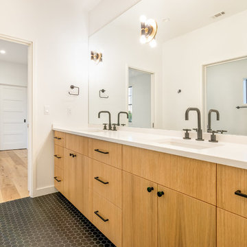 ATX Custom Contemporary-Wire Brushed Rome White Oak