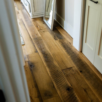 Original Face Skip Planed Reclaimed Oak Solid Plank Flooring