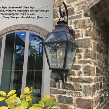 Sheryl's French Scroll Gas and Electric Lanterns