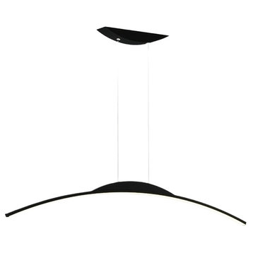 MIRODEMI® Chur | Black Chandelier in Minimalistic Style, Black, L31.5xh39.4", Cool Light