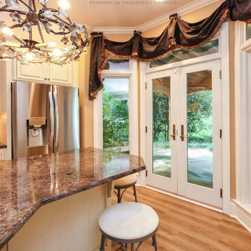 New French Doors and Windows in Spectacular Kitchen - Renewal by Andersen Georgi