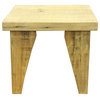 Raw Wood Rustic Handmade Finish Rectangular Wood Stool Table Hcs5603