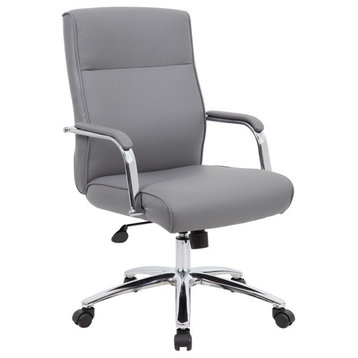 Boss Office Sterling Faux Leather Swivel Executive Office Chair
