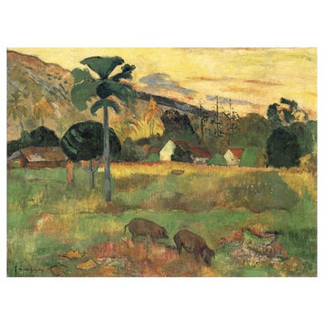 "Haere Mai" Digital Paper Print by Paul Gauguin, 24"x18"