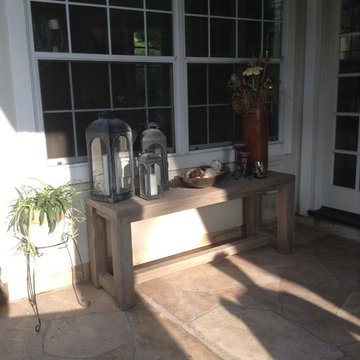 Houston patio makeover with upscale outdoor furniture