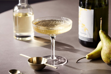 ferm LIVING Ripple Glass Champagne Saucers