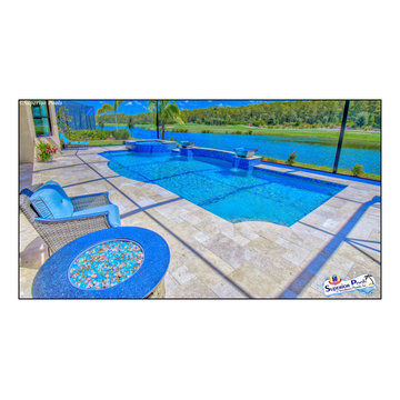 (Heller) Bonita Springs, FL Superior Pools Custom Swimming Pool/Spa/Raised Area