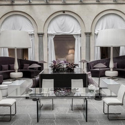 Quasar Expandable Glass Dining Table - Dining Tables