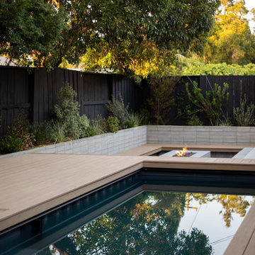 San Jose Eichler Sunken Fire Pit and Container Pool
