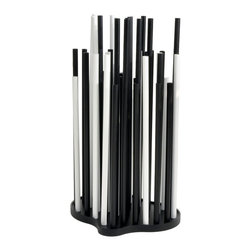 Zolla Modern Black Umbrella Stand - Coatracks And Umbrella Stands