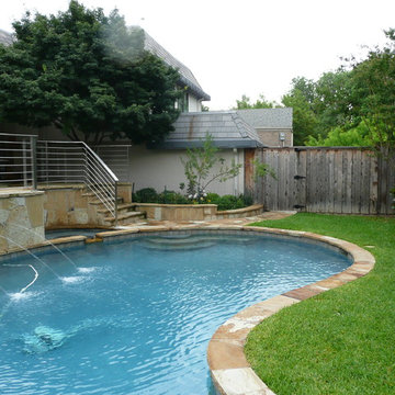 Stainless Steel Staircase to Pool