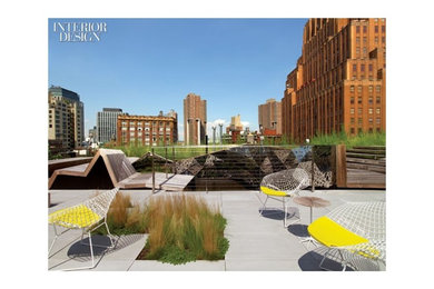Example of a minimalist patio design in New York