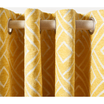 Cecille Window Treatment/, Yellow, 96"
