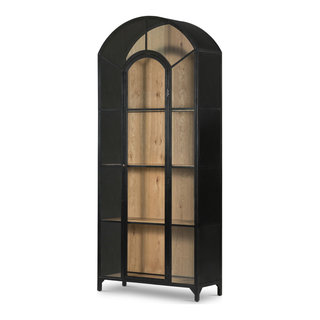 Winslow Tall Cabinet Black Rattan