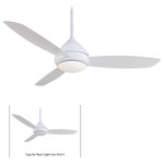 Minka Aire - Minka Aire Concept I Wet LED Indoor/Outdoor Ceiling Fan With Wall Control, White, 58" - Features