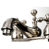Kingston Brass 4" Centerset Bathroom Faucet, Polished Nickel