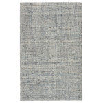 Jaipur Living - Jaipur Living Macklin Handmade Solid Light Blue/Gray Area Rug, 9'x12' - The Salix collection boasts an assortment of exceptionally crafted, not-so-solid designs. The hand-tufted Macklin rug features woolen yarn that is spun by hand with very small amounts of varied colors spun together. The resulting effect is hyper-textural and perfect for easy, versatile styling.