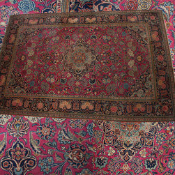 Persian Kashan in pink background - Floor Rugs