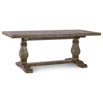 Amelie Dining Table, French Country, Rectangle, Desert Gray, 78"