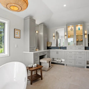 Transitional Primary Bathroom Remodel in Diablo, CA