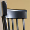 Sauder New Grange Solid Wood Spindle Back Dining Chair in Black (Set of 2)