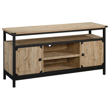 Pemberly Row Modern Engineered Wood TV Stand for TVs up to 60" in Natural