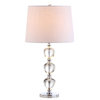 Cole 27" Crystal Table Lamp, Chrome