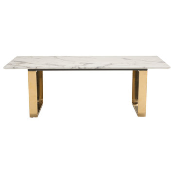Moore Coffee Table White & Gold