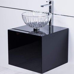 20 inch black lacquer vanity sink combo - Bathroom Fixtures