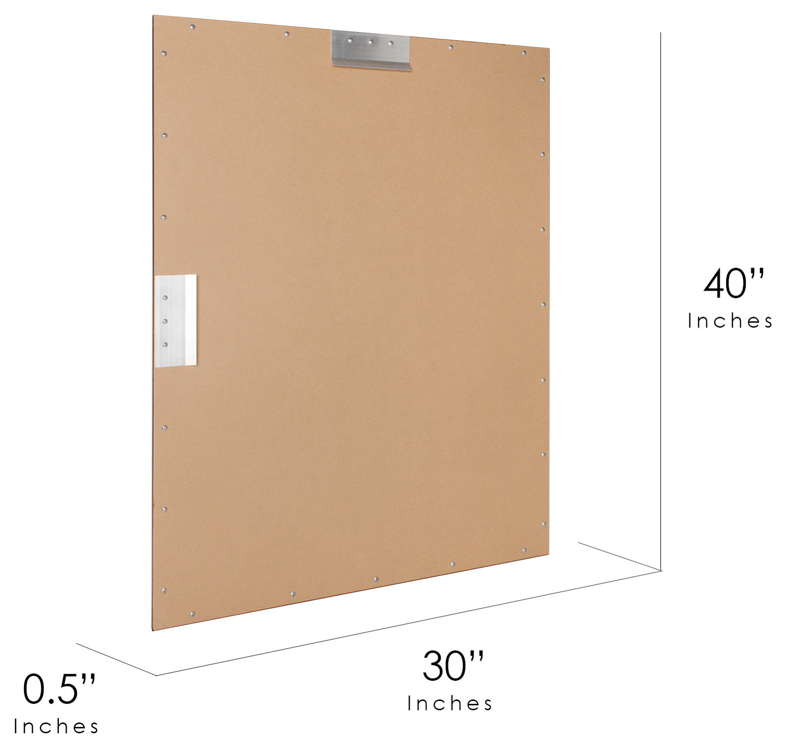 Classic Oil Rubbed Bronze Metal Frame Mirror, 30" x 40"