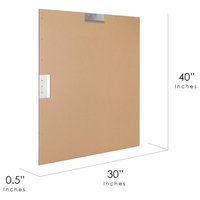 Classic Oil Rubbed Bronze Metal Frame Mirror, 30" x 40"