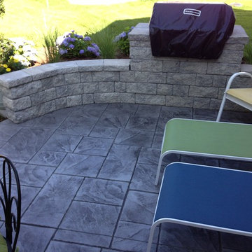 grill built in wall
