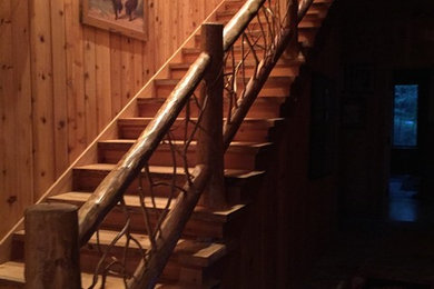 Rustic stairway
