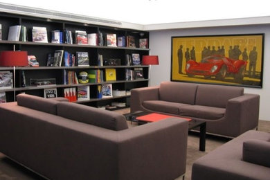 Inspiration for a living room remodel in Denver