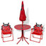 VidaXL 4-Piece Ladybird Design Kids' Garden Furniture Set