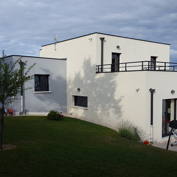 Maison toit terrasse contemporaine