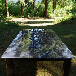 Distressed metal Coffee Table - Coffee Tables