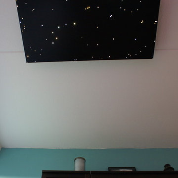 Fiber optic ceiling light star panels shooting stars twinkling living room