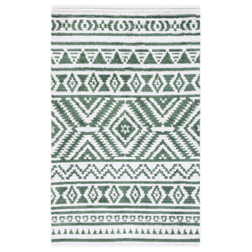 Safavieh Augustine Collection AGT849 Rug, Green/Ivory, 5' x 7'7"